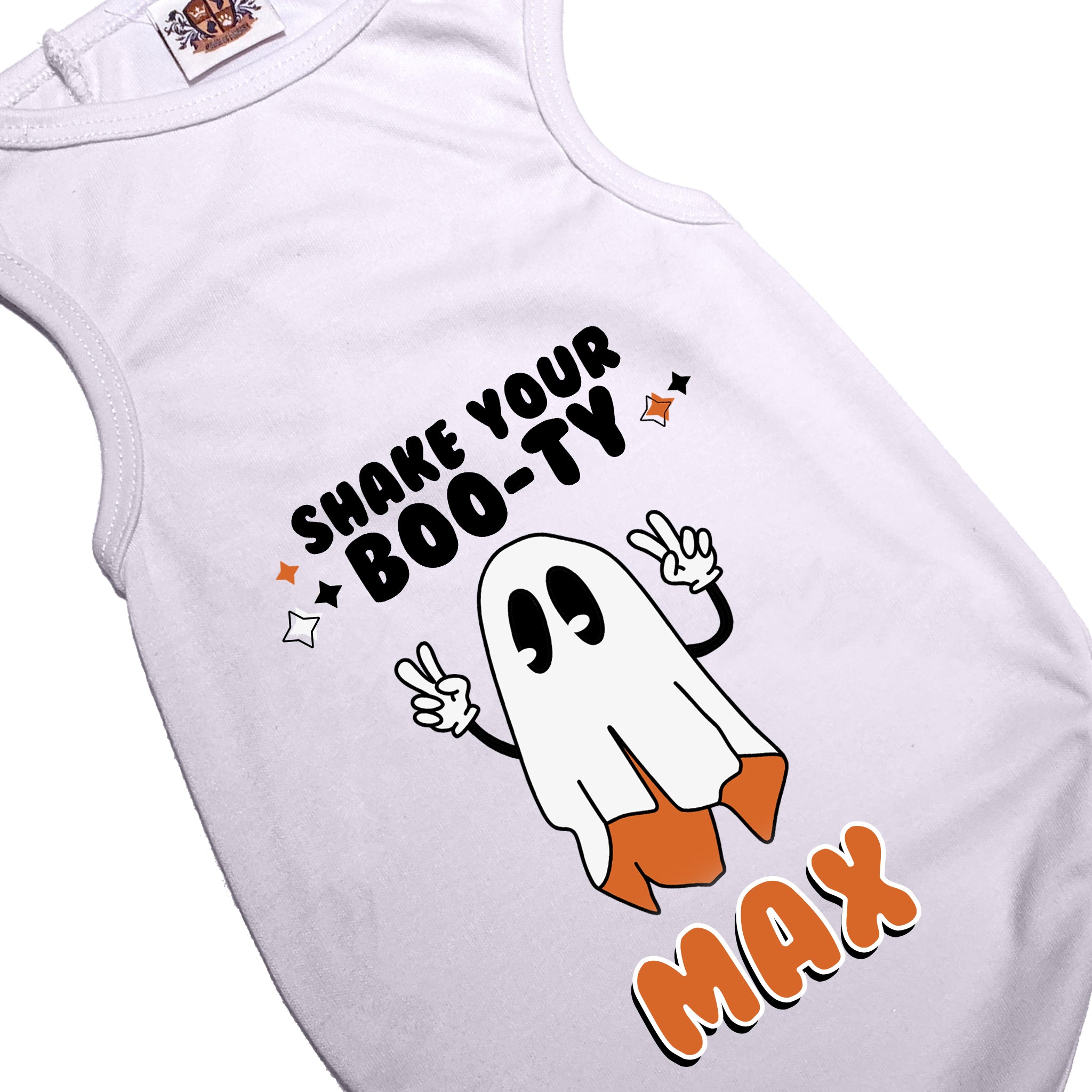 Halloween Dog Shirt | Personalized Shake Your Boo-ty Boy Ghost